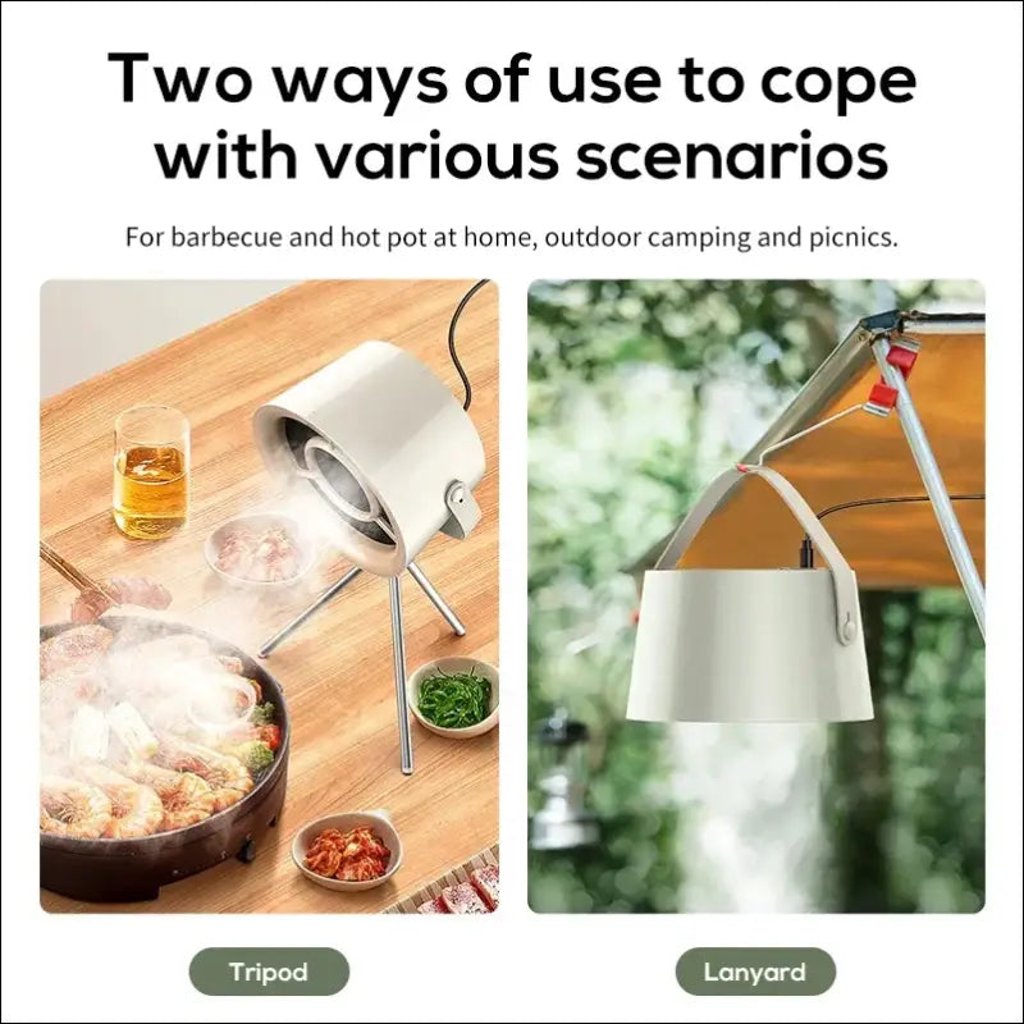 Chefio Portable Smoke-Free Fan™ - Countertop Exhaust Fan, Mini Exhaust Fan
