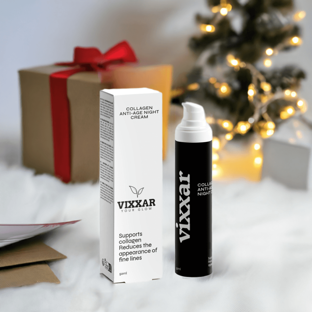 Collagen Night Routine Collection – Anti-Aging Night Cream, Serum & Eye Care (Vegan, Fragrance-Free)