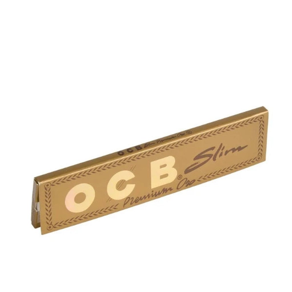 OCB Premium King Size Slim Gold Papers - 50 Packs