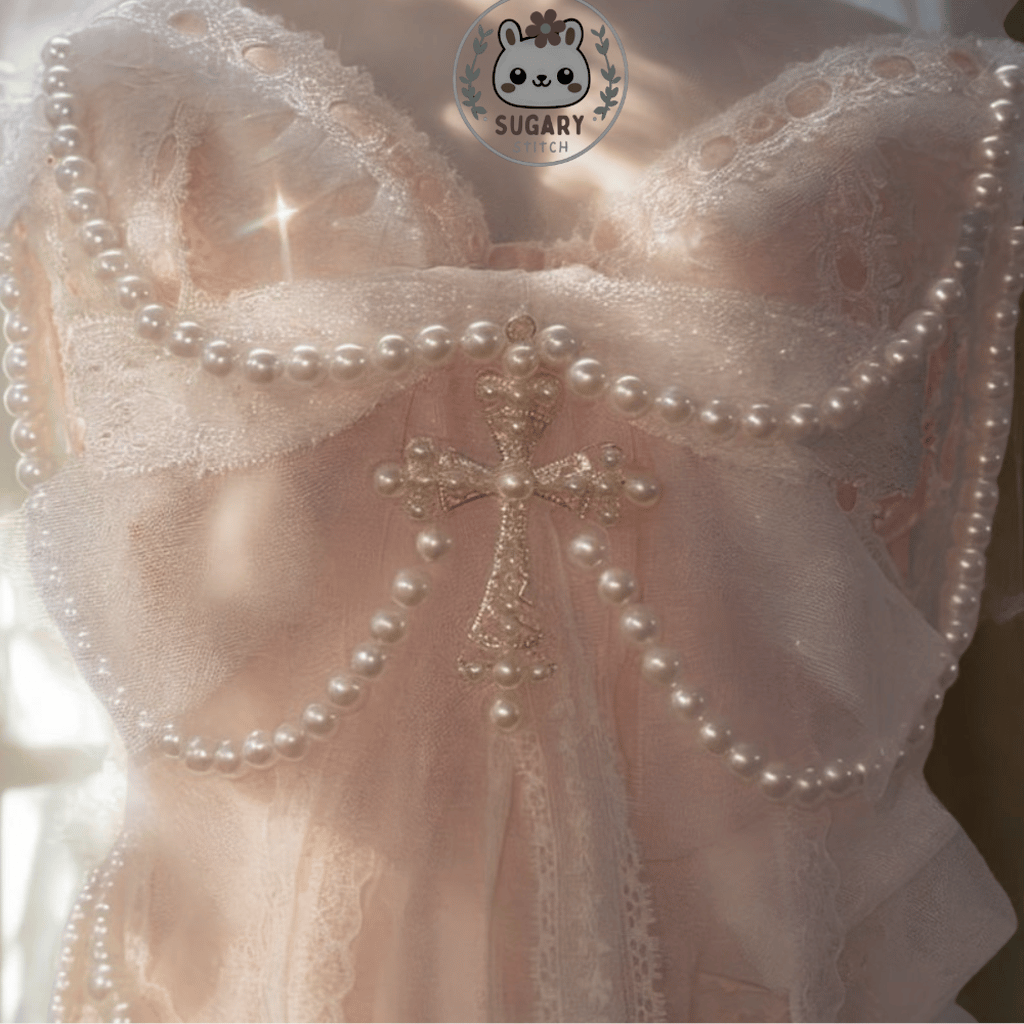 Dreamy handmade garter lingerie teddy bodysuit
