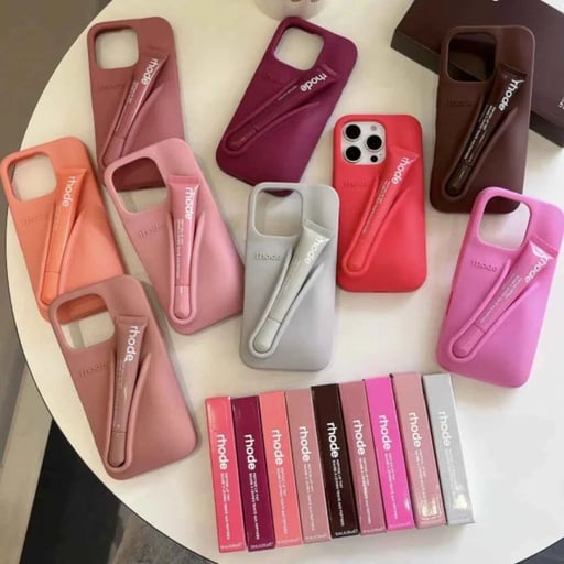 📱💄 Coffret Rhode – Coque iPhone + Brillant à Lèvres