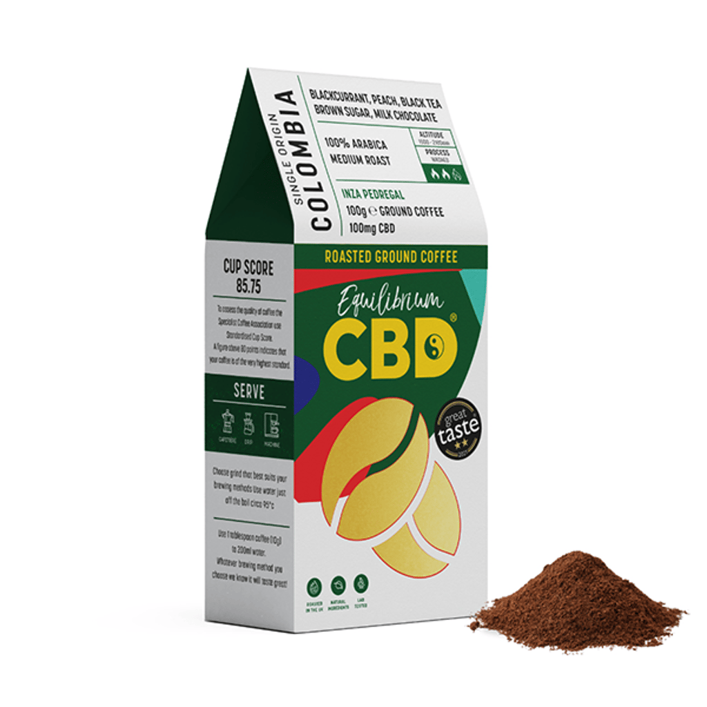 Equilibrium CBD 100mg Ground Coffee Beans - 100g