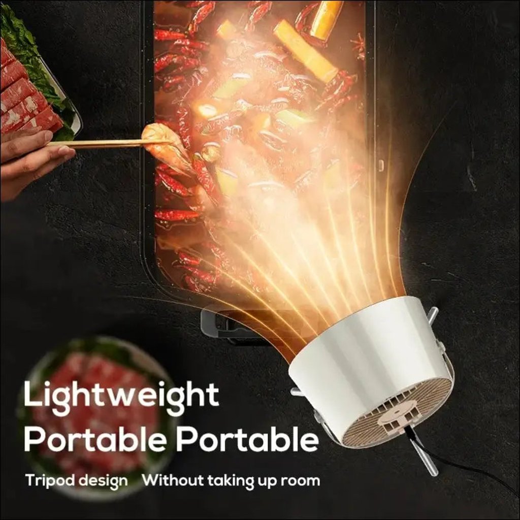 Chefio Portable Smoke-Free Fan™ - Countertop Exhaust Fan, Mini Exhaust Fan