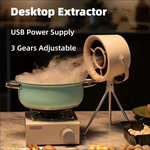 Chefio Portable Smoke-Free Fan™ - Countertop Exhaust Fan, Mini Exhaust Fan