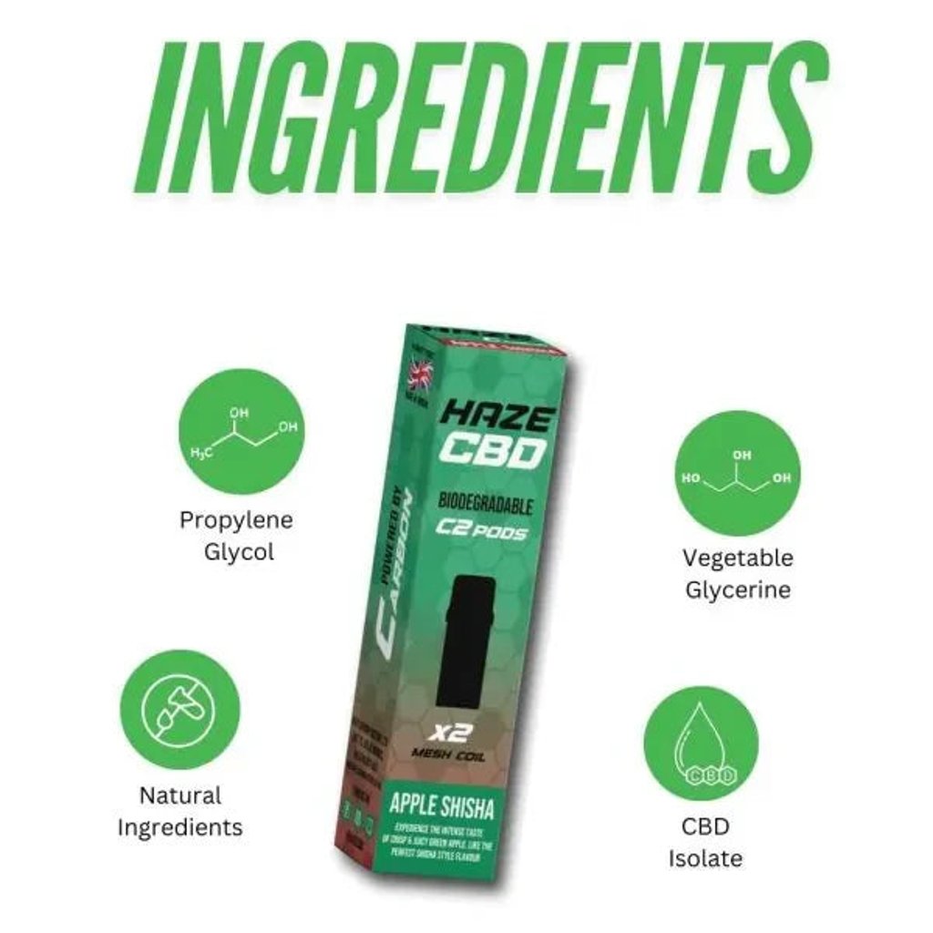 Haze CBD 500mg C2 Pods - 800 Puffs