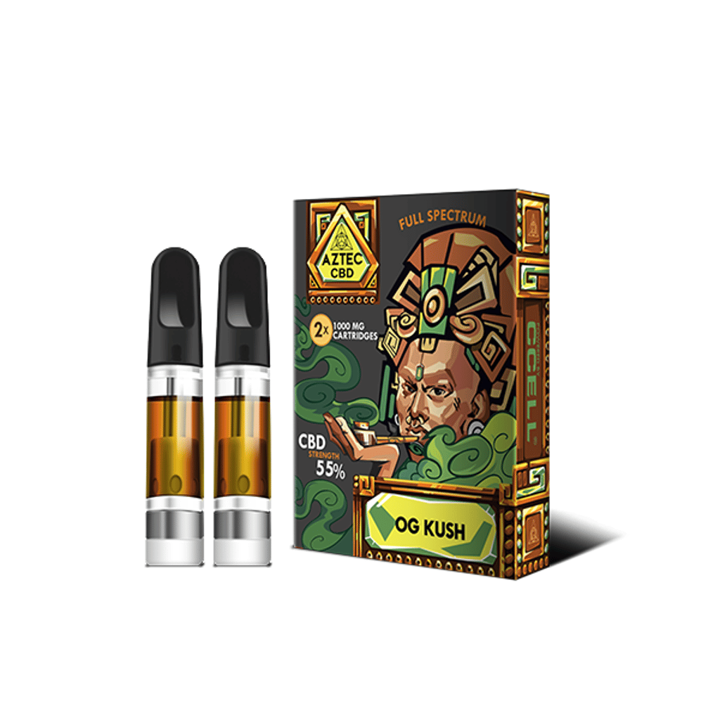 Aztec CBD 1000mg Cartridge Kit - 2 Pack